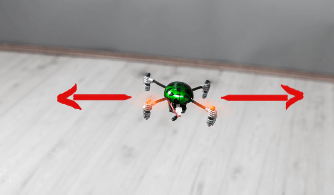 Drohne einfach fliegen lernen: Rollen
